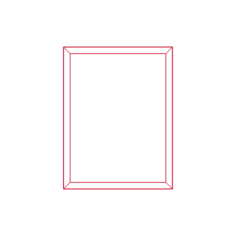 Objects Picture Frames Ikea Silverhojden Frame Small Editable Svg Line Art, Free Vectors File